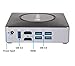 Zignbox GL0132 Fanless Mini PC Intel Gemini Lake N4000 CPU Up to 2.6GHz 4GB LPDDR4 32GB eMMC Dual HDMI Dual LAN NO OS Thinthumb 2