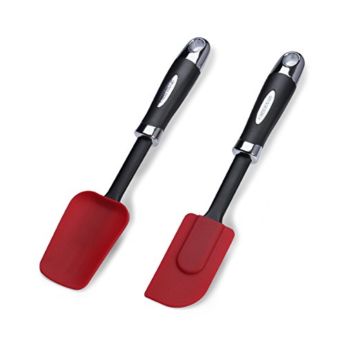 Farberware Set Of 2 Scraper Spatulas, Red