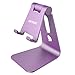 Skomet aluminum adjustable multi-angle cell phone stand, holder, dock - for iPhone, Samsung, and other android smartphone devices - Clay Purple
