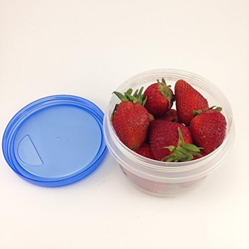TupRight 18 oz Twist Top Leak Resistant Round Reusable Container - 4 Pack
