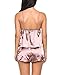 Avidlove Women Lace Lingerie Satin Sleepwear Pajamas Camisole Short Sets Coffee Small
