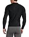 Kanu Surf Men's Long Sleeve Platinum UPF 50+ Rashguard Swim Tee, Black, Large