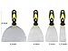 4 Pieces Stainless Stell Drywall Taping Knives Set,1.5/3/4/6 Inch Putty Knives, Wall Scrapers with Comfortable and Anti-slip Handle.