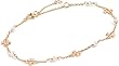 Tory Burch Women's Kira Pearl Delicate Chain Bracelet
