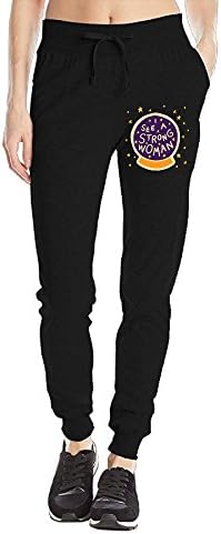 Nevertheless See A Strong Woman Women's Juniors Soft Jogger Pants Jersey Pocket Pant