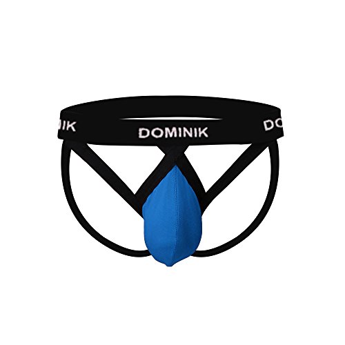 Dominik Jock Straps Thong Underwear, 10 Colors, Mens (M, Marina Blue) - Thumbnail 4