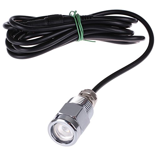 Rumfo 12V-24V 9W Boat Drain Plug Light 6 LED Boat Drain Plug Light Marine Lighting with Waterproof Connector for Fishing Swimming Diving