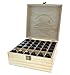 Essential Oils Wooden Box - Quality Storage Case For Aromatherapy (Holds 36)