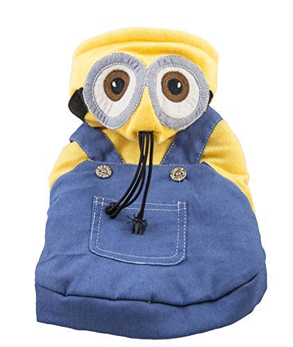 S-BBGPET Despicable Me Minion Pet Costume Clothes for Small Medium Large Dogs Winter Coat Warm Clothes