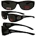 Global Vision Escort Safety Glasses Fit Over Most Eyewear Smoke Lenses (Black Smoke)
