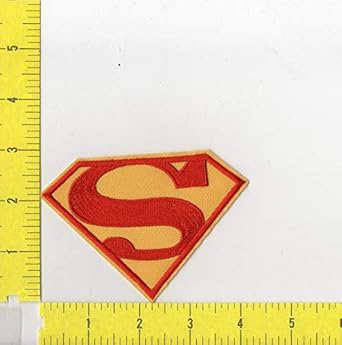 DC Comics Superhero"S" Classic Logo 4" Iron on Patch sm at Amazon's Entertainment Collectibles Store