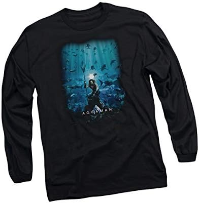 Aquaman Movie, Movie Poster, Long-Sleeve T-Shirt Black