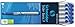 Schneider Slider Basic F (Fine) Ballpoint Pen, 0.7 mm, Transparent Barrel, Blue Ink, Box of 10 Pens (151003)