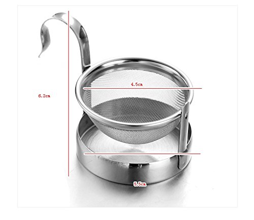 Tea Strainer, Stainless Steel Rotating Fine Tea Mesh Strainer With Handle By Xerus