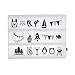 My Cinema Lightbox - Extra Symbol Pack (for the Mini Cinema Lightbox) 130 Fun Symbols, Black - Mini Light Box Letters and Light Box Symbols