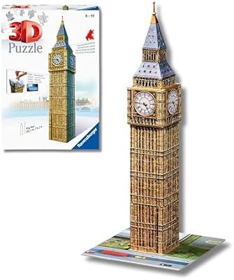 - Puzzle 3d Adultos Big Ben | Puzzles 3d Para Adultos Y Niños De 8 Años O Más | Maquetas Para Montar De 216 Piezas | Regalos Niños 8 Años O Más
