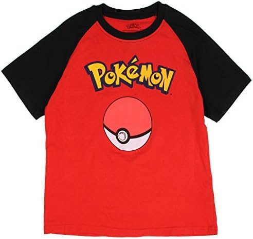Game Freak Pokemon Big Boys' Pokeball Raglan Tee