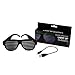 Halloween Christmas Party Decorations Gifts Music & Sound-Activated LED light Party Glasses, USB Rechargeable LED flashing sunglasses Shutter Shades Eyewear for Clubbing, Bar, Rave, Birthday, Concert