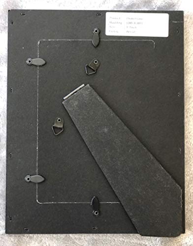 Tasse Verre 5x7 Rustic Frames (3-Pack) - Distressed Farmhouse Industrial Frame - Ready to Hang or Stand - Built-in Easel - Silver Galvanized Metal Look with Wood Insert