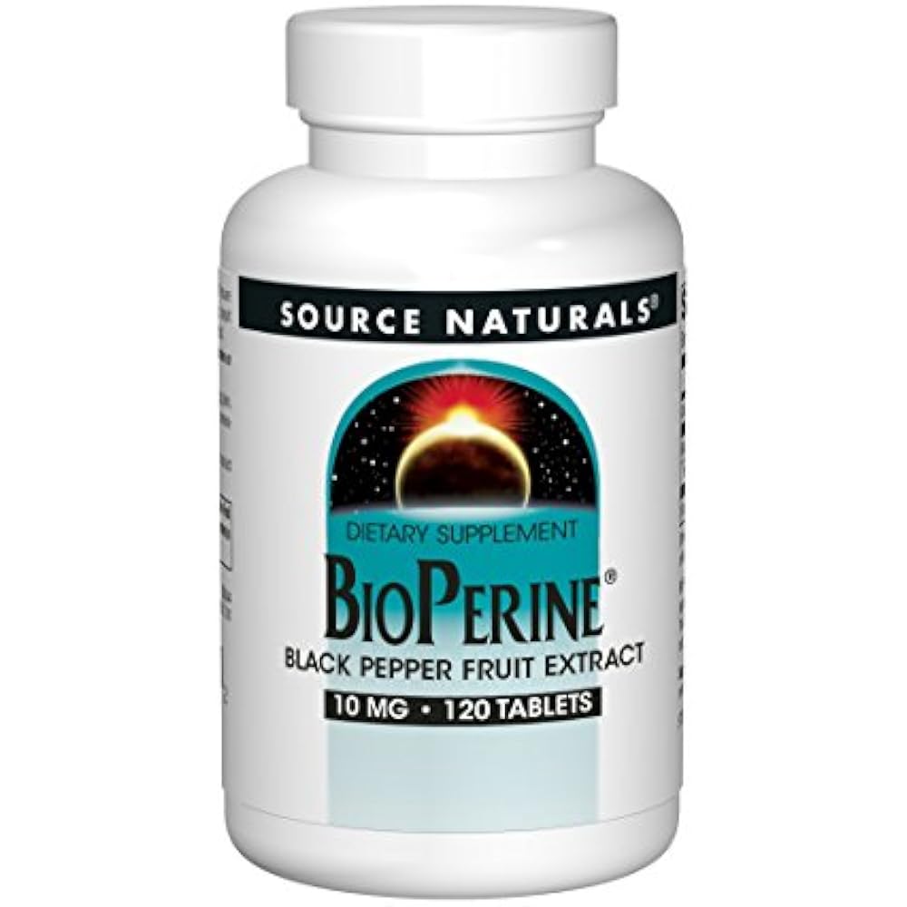 Source Naturals BioPerine 10mg Black Pepper Fruit Extract (Piperine