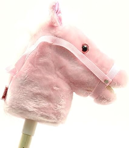 pink stick horse