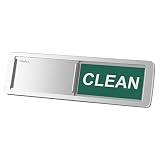 Premium Dishwasher Magnet Clean Dirty Sign, iRush Non-Scratching Backing / 3M Sticky Tab Adhesion, Sliding Indicator Works for Dishwashers, Reminder Tells Whether Dishes Are Clean or Dirty - Silver