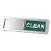 Premium Dishwasher Magnet Clean Dirty Sign, iRush Non-Scratching Backing / 3M Sticky Tab Adhesion, Sliding Indicator Works for Dishwashers, Reminder Tells Whether Dishes Are Clean or Dirty - Silver