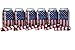 QualityPerfection - Set Of 12 - USA Flag Wind Neoprene Can Cooler Sleeve Collapsible Coolie Economy Bulk Insulation with Stitches Perfect 4 Events,Custom DIY Projects Variety of Colors