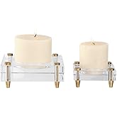 Claire - 6.25 inch Candleholder (Set of 2) - 6.25 inches Wide by 6.25 inches deep