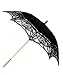 The 1 For U Women's Victorian Lace Parasol Black
