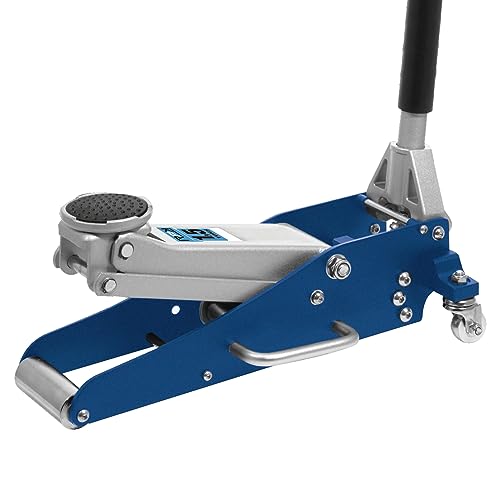 Professionele werkplaats hydraulische krik met wielen voor 1,5 ton 1500 kg dubbele zuiger, versterkt en goedgekeurd