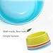 BOCHO Plastic Dog Bowls，Food Dishes & Water Bowl for Dogs, Cats or Other Small Animals - 3 Color Set