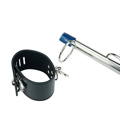 New Personal Steel Pipe Handcuffs , Adjustable Cuffs Black