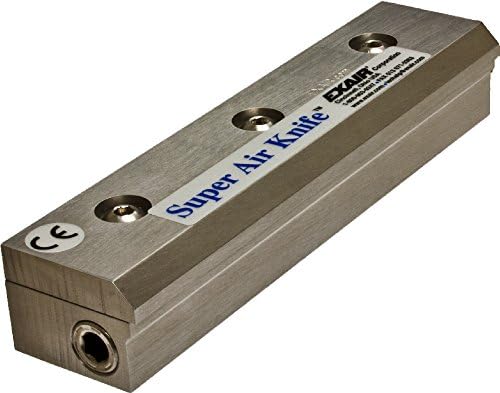 EXAIR110036SS Stainless Steel Super Air Knife, 2.9 SCFM per Inch Maximum Flow Rate, 80 psig