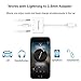 Lightning to 3.5 mm Headphone Jack Adapter, Fourcase Iphone Headphone Adapter Dual Lightning Audio and Charge Splitter Iphone 7 Aux Cable Charger Connector for iPhone X/8/8 Plus/7/7 Plus