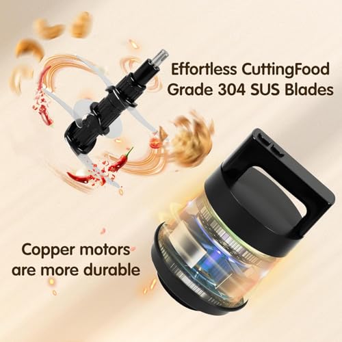 Meat Grinder 6L Large Capacity, 1200W Heavy Duty Electric Food Processor for Frozen Meat, Vegetable and Nuts with 3-Layer Blades & Stainless Steel Bowl, Dishwasher Safe, for Family BBQ, Keto Meal