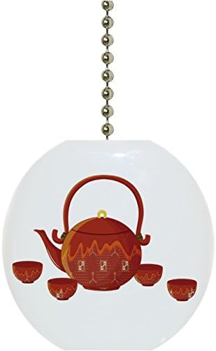 Chinese Tea Pot Cups Solid Ceramic Fan Pull