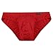 Avidlove Men Underwear Micromodal Bikinis 4 Pack Briefs (L, Black and Red)
