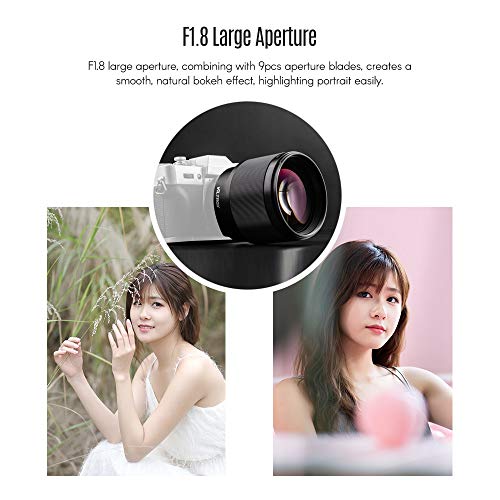 Viltrox 85 mm/F1.8 AF Objectif à Grande Ouverture PFU RBMH Portrait pour Fujifilm X-MountX-A1 X-A2 X-A3 X-A10 X-at X-M1 X-M2 X-A20 X-A5 X-T1 X-T10 - Image 5