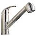 VCCUCINE Commercial Brushed Nickel Stainless Steel Single Handle Pull Out Sprayer Bar Kitchen Sink Faucet, Small Pull Down Kitchen Faucets