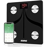 Bluetooth Smart Body Fat Scale by RENPHO, USB Rechargeable Digital Bathroom Weight Scale with iOS &amp; Android App Wireless Body Fat Scale for Body Weight, Body Fat%, BMI, Water, Muscle Mass, 396 lbs