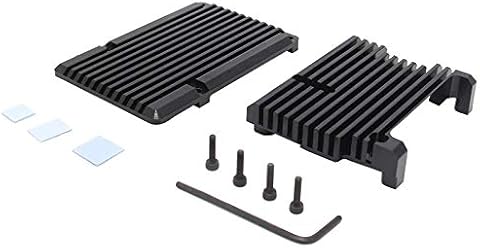 Camisin para Raspberry Pi 4 Estuche Armadura,Raspberry Pi 4 Computadora Modelo B Armadura Carcasa Enfriamiento Pasivo AleacióN de Aluminio Compatible con Raspberry Pi 4 Model B Solamente