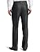 Savane Men's Flat Front Sharkskin Dress Pant, Charcoal, 38W x 32L