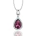 OSIANA Honeymoon Teardrop Pendant Necklace With Swarovski Crystal 18K GP 18