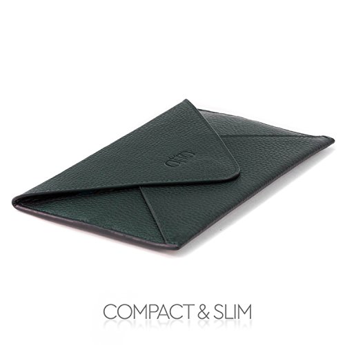 Otto Genuine Leather Wallet |RFID Blocking, Multiple Slots Money, ID, Cards, Smartphone| - Unisex (Black)