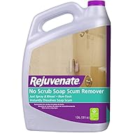 Rejuvenate Scrub Free Soap Scum Remover Non-Toxic Non-Abrasive Cleaning Formula - Spray and Rinse for Streak Free Finish on Glass, Ceramic Tile, Chrome, Plastic and More