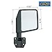 EAG 07-18 Jeep Wrangler JK Reflection Mirrors with Pillar Post Relocation Brackets