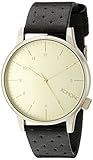 KOMONO Unisex KOM-W2002 Winston Analog Display Japanese Quartz Black Watch