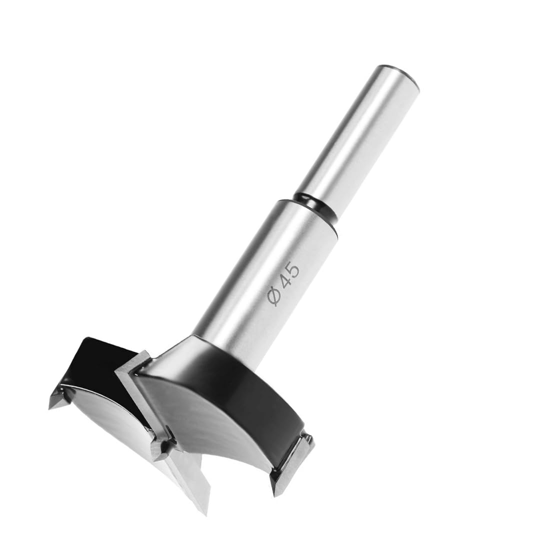 MACHSWON Forstner Drill Bits Tungsten Carbide Wood Hole Saw Opener Drill Bit 45mm Woodworking Hinge Hole Drilling Boring Bit Cutter