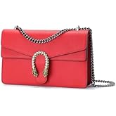 Women's Shoulder Bag,Genuine Leather Bag Tote Handbag,Cute Stylish Crossbody Bags Mini Clutch Purse for Work Shopping Outings